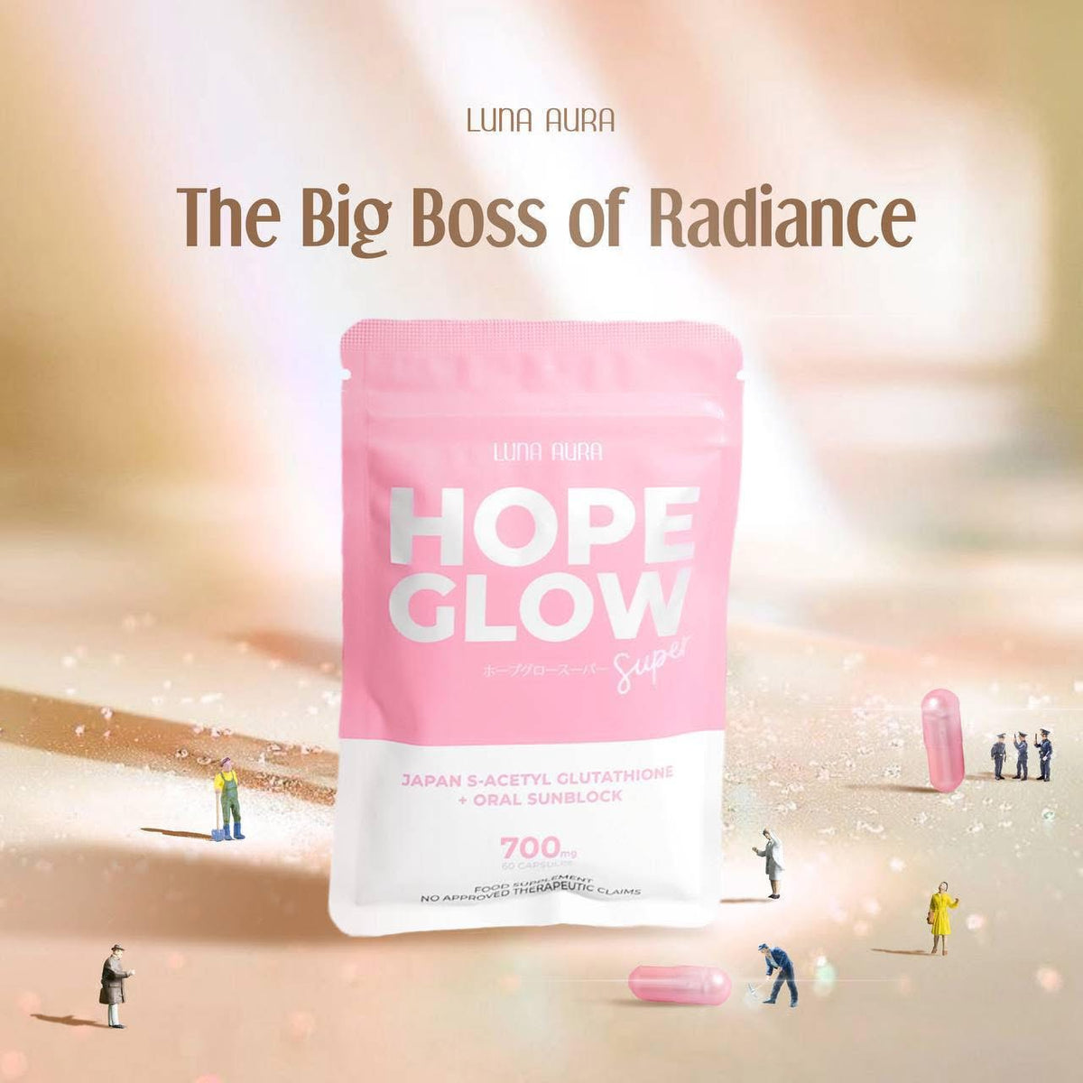 laminas de glutathione Hope Glow Super Glutathione 700mg | LOBeauty