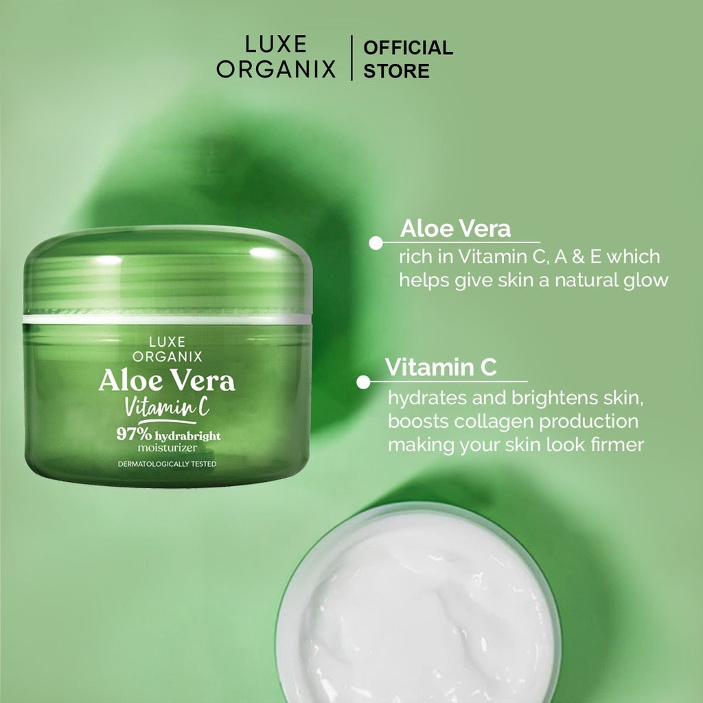 97% Aloe Vera All Day Moisture & Whitening Cream with Vitamin C | LOBeauty 