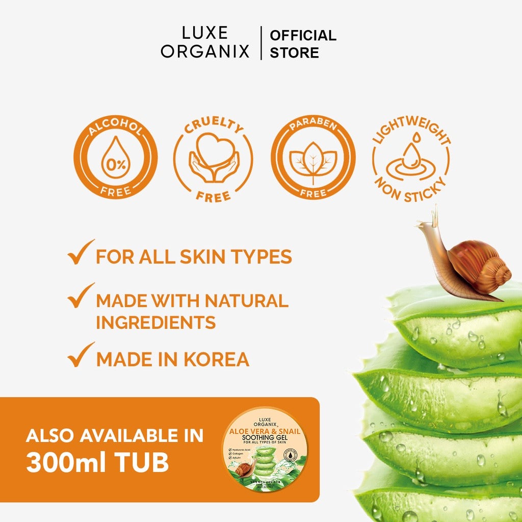 Aloe Vera & Snail Soothing Gel 95% Travel Size | LOBeauty