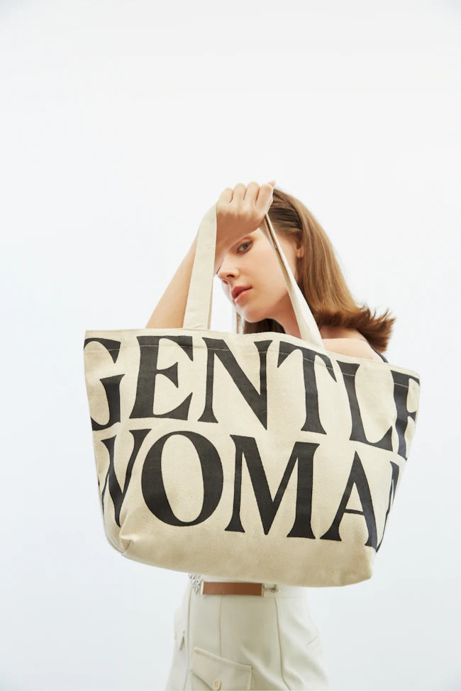 GENTLEWOMAN Canvas Tote Bag: Cream - LOBeauty | Shop Filipino Beauty Brands in the UAE