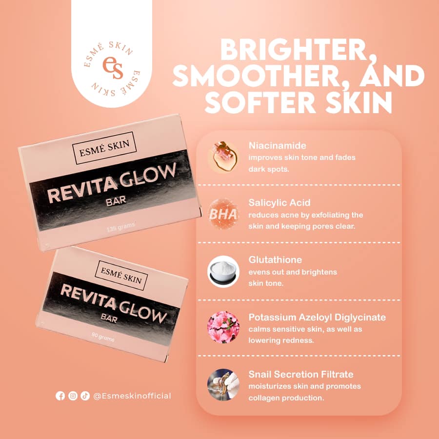 Esmé Skin Revita Glow Bar 135g - LOBeauty | Shop Filipino Beauty Brands in the UAE