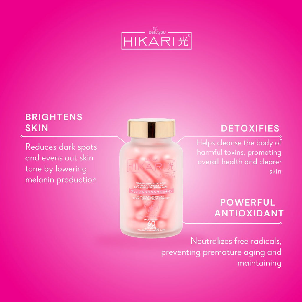 Hikari Premium Japan Glutathione with Oral Sunblock 60 Caps | LOBeauty | Shop Filipino Beauty Brands in the UAE Hikari Premium Japan Glutathione with Oral Sunblock 60 Caps | LOBeauty | Shop Filipino Beauty Brands in the UAE