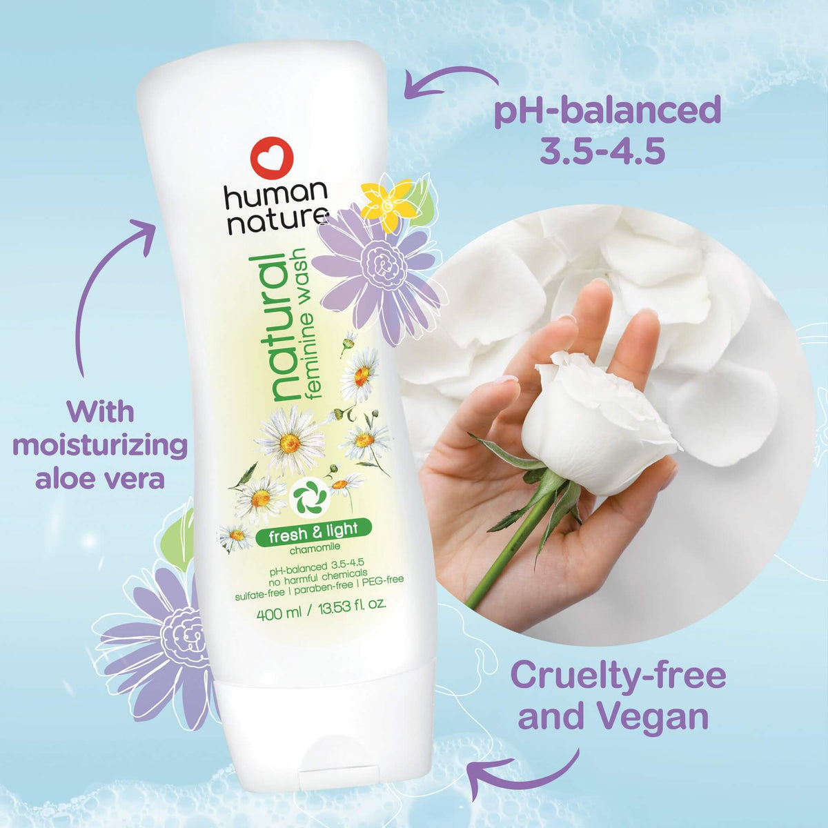 Human♡Nature Powder Cool Feminine Wash 165ml | LOBeauty | Shop Filipino ...