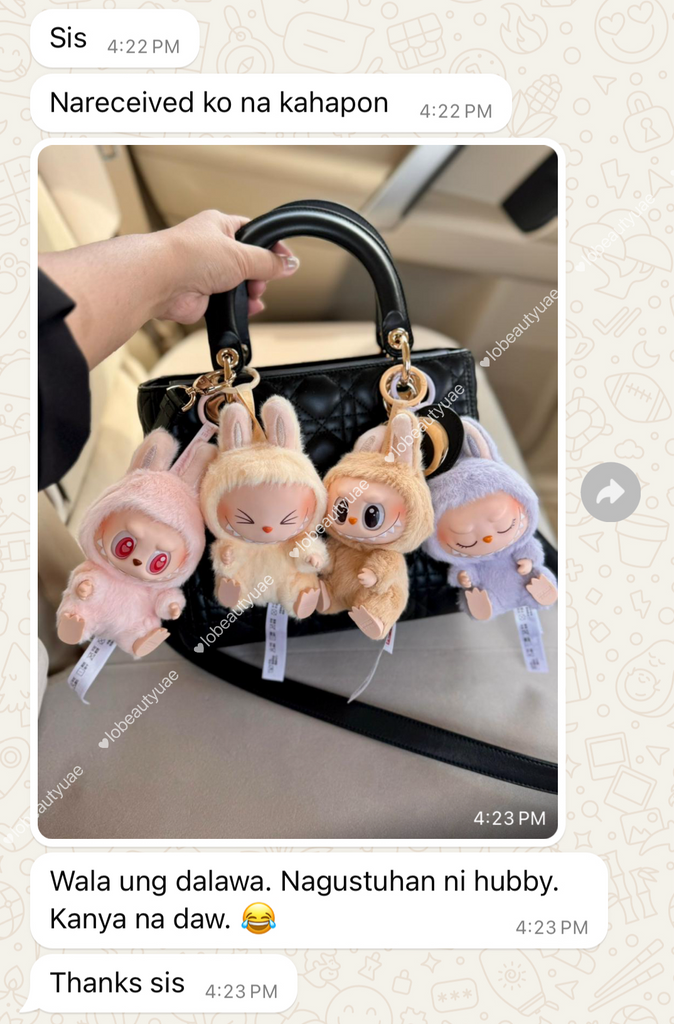 THE MONSTERS Exciting Macarons Series Vinyl Face Plush Pendant