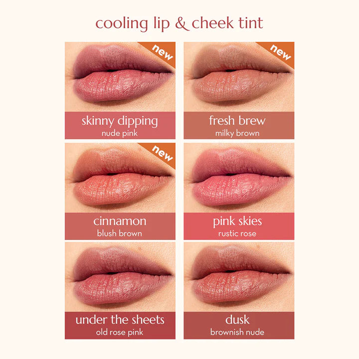Happy Skin Dew Cooling Lip & Cheek Tint in Cinnamon
