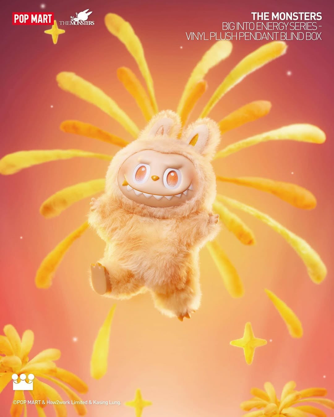 POP MART THE MONSTERS Big Into Energy Series-Vinyl Plush