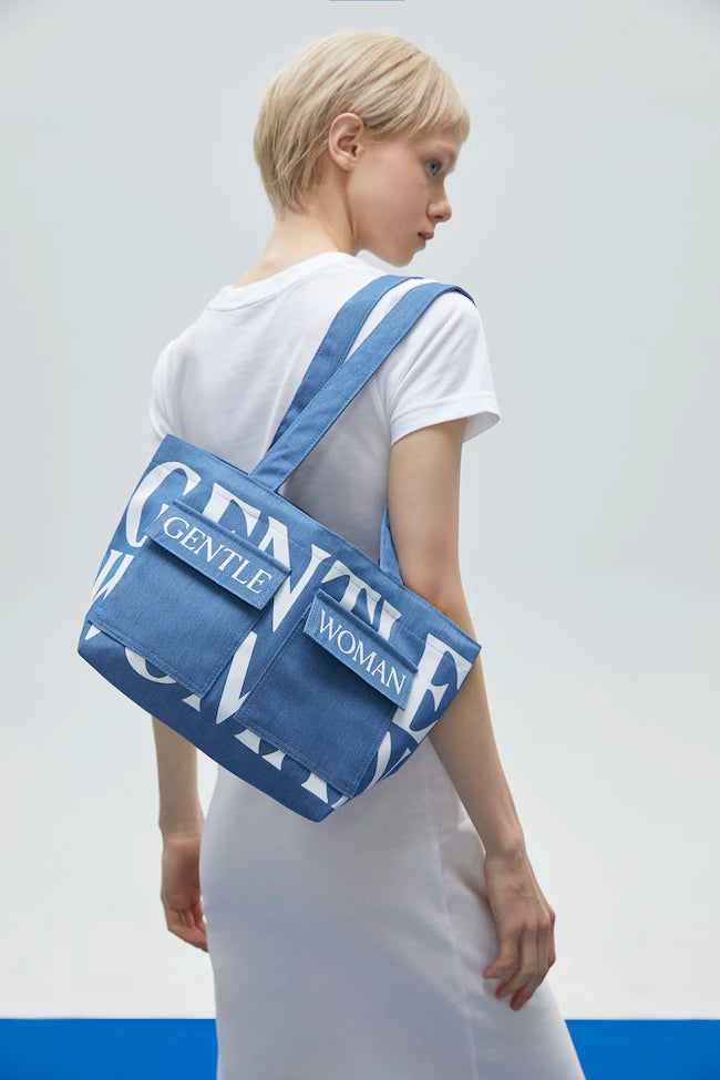 GENTLEWOMAN★日本未入荷★LOGO ON DOUBLE POCKET MINI TOTE org.jpg