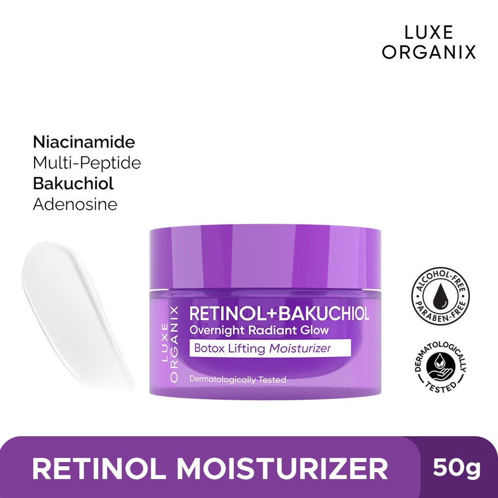 Retinol + Bakuchiol Overnight Radiant Glow Botox Lifting Moisturizer 5 ...