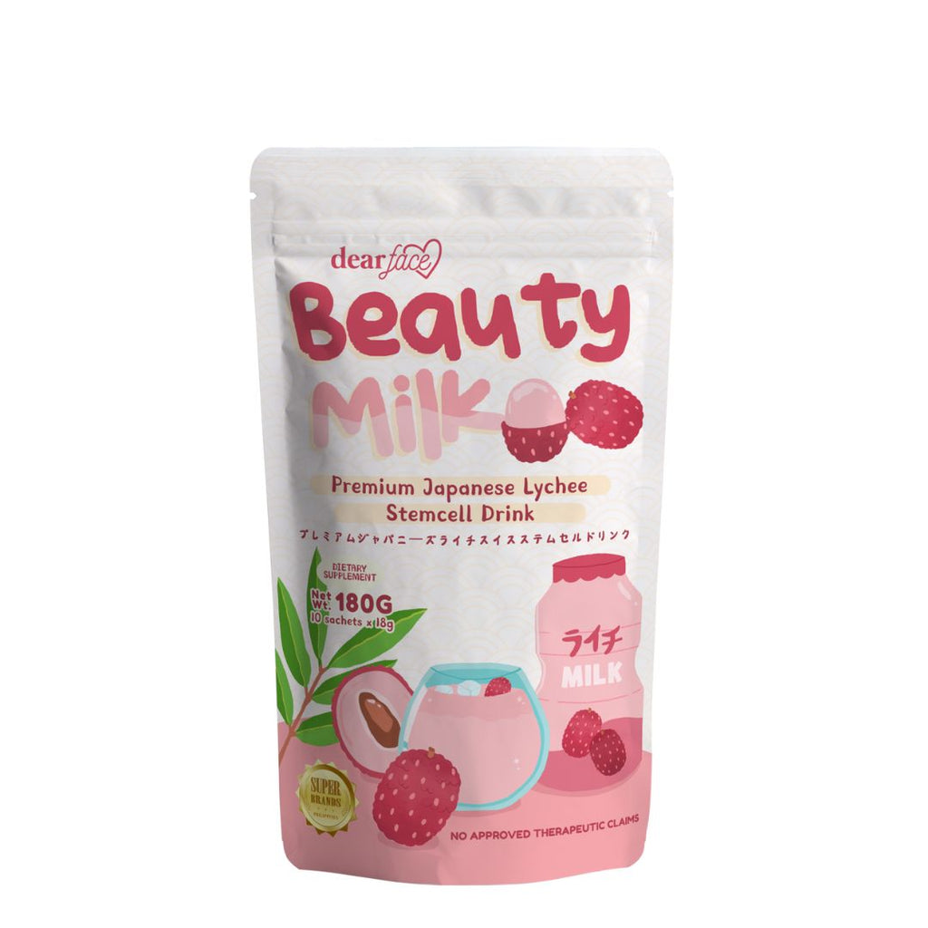 Dear Face Beauty Milk Premium Japanese Lychee Swiss Stemcell Drink - LOBeauty | Shop Filipino Beauty Brands in the UAE