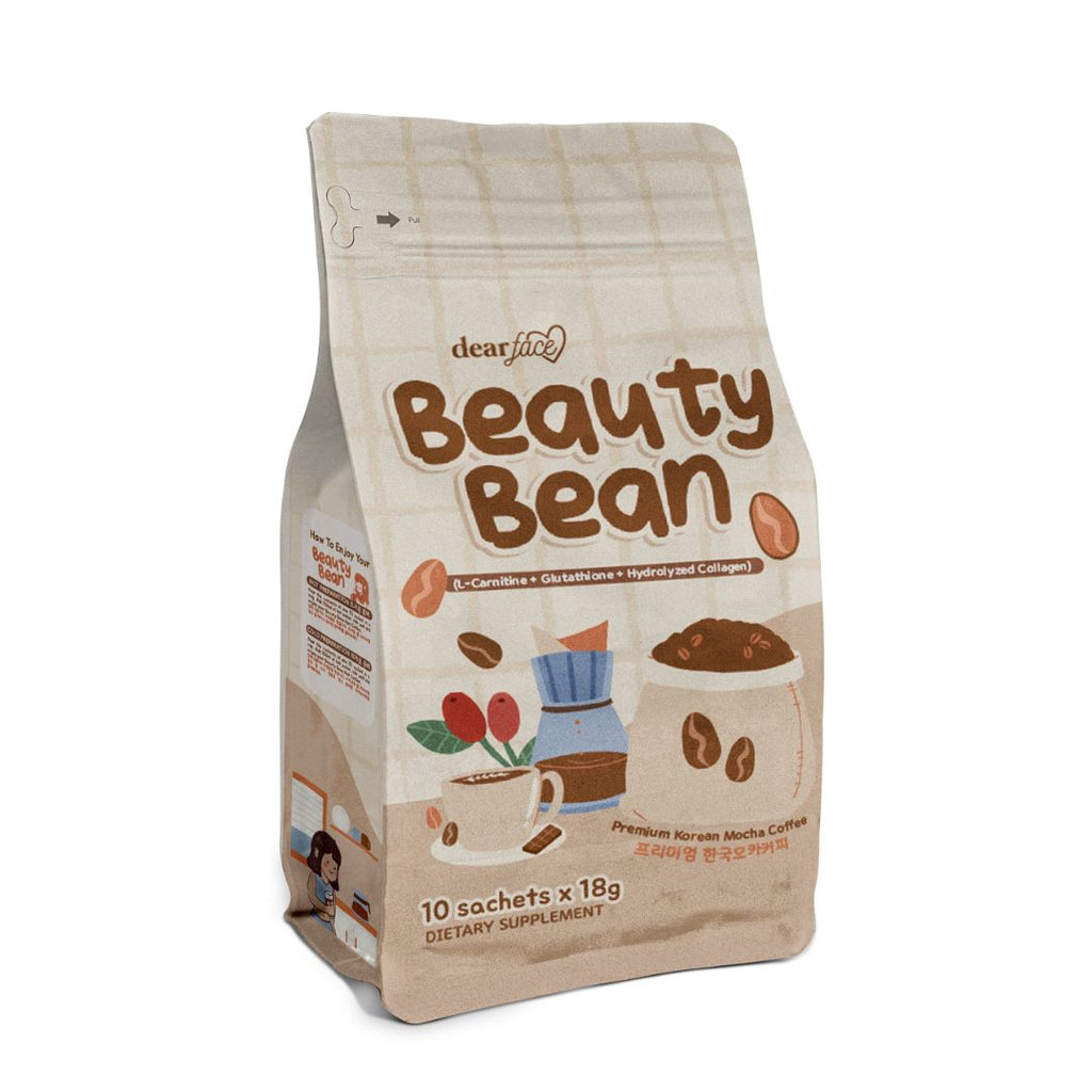 Dear Face Beauty Bean Premium Korean Mocha Coffee (10 sachets x 18g) - LOBeauty | Shop Filipino Beauty Brands in the UAE