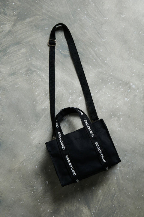 GENTLEWOMAN★GW BLACK MICRO CANVAS TOTE トート 日本未入荷 Tas GENTLE WOMAN CANVAS BLACK TOTE BAG 100% ORIGINAL