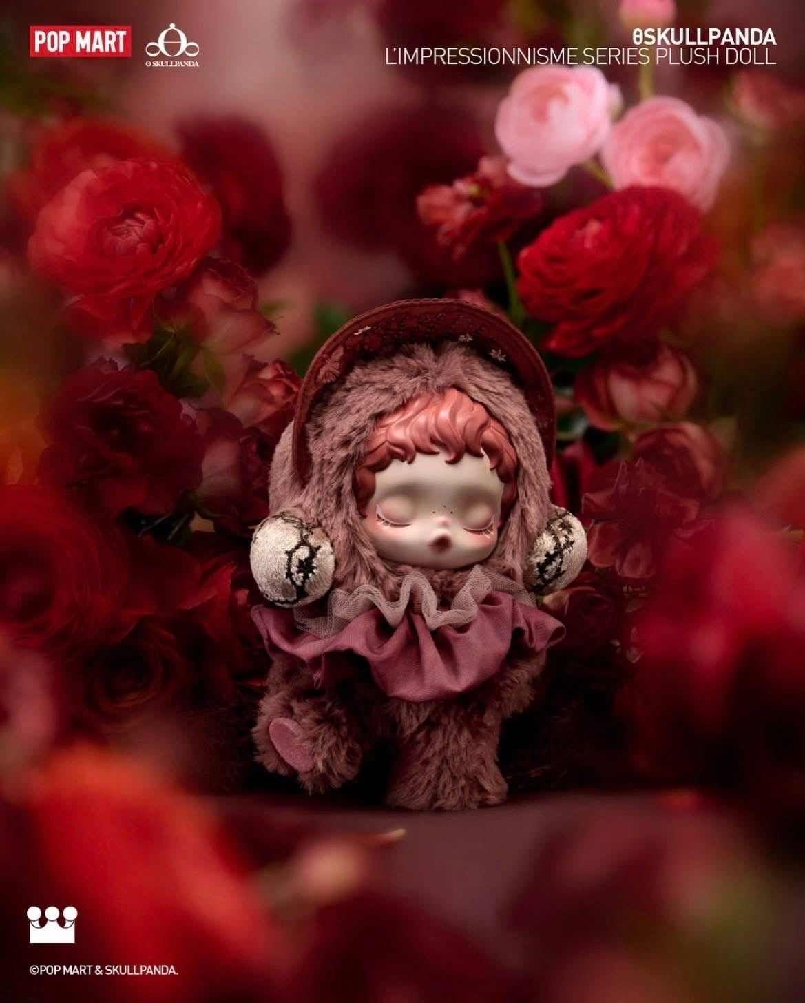 SKULLPANDA L'impressionnisme Series Plush Doll Pendant