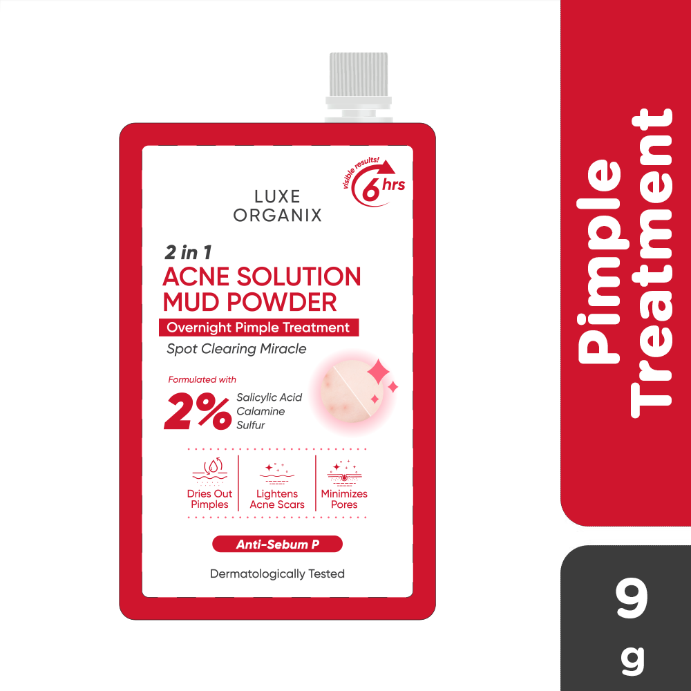 Luxe Organix 2-in-1 Acne Solution Powder Mud 9g