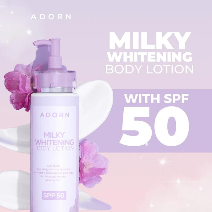 ADORN by Calm Skin Milky Whitening Lotion SPF50 200ml - LOBeauty | Shop Filipino Beauty Brands in the UAE
