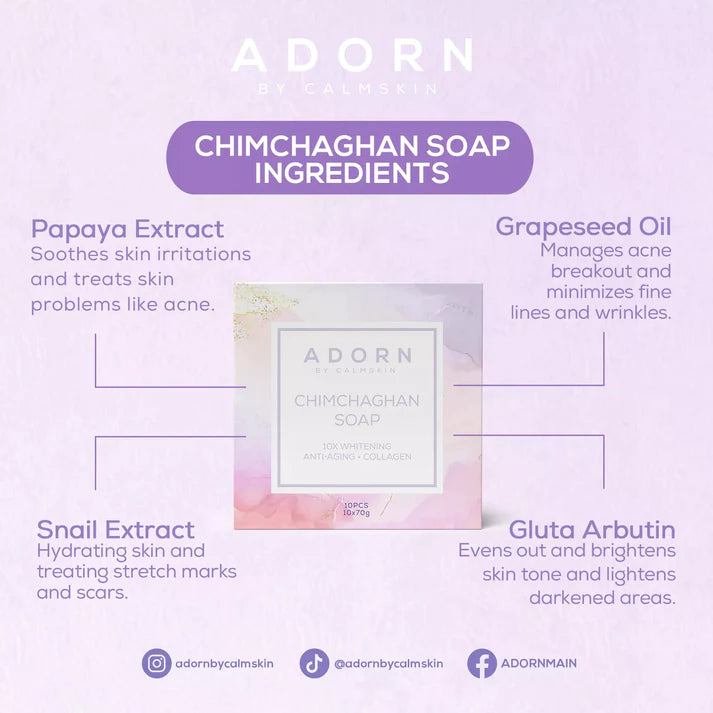 ADORN Chimchaghan Soap 70g - LOBeauty | Shop Filipino Beauty Brands in the UAE
