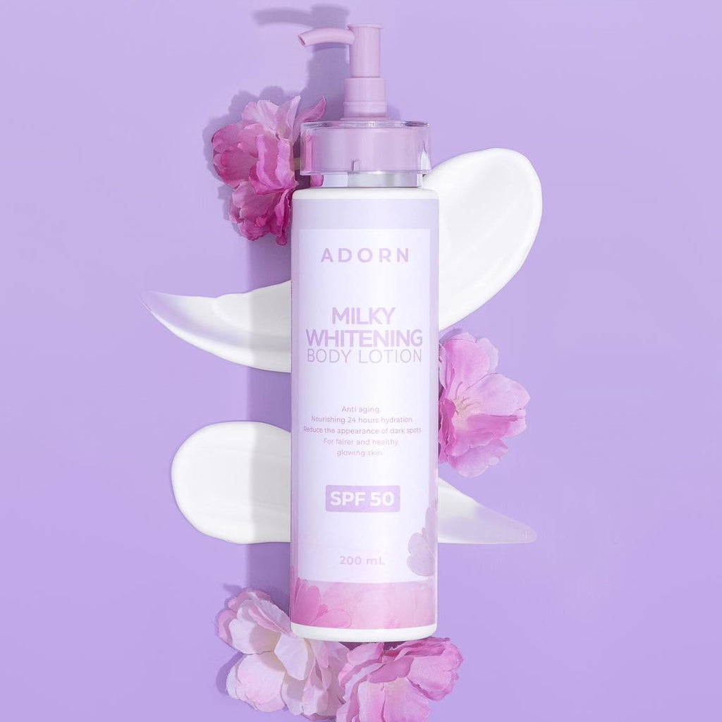 ADORN by Calm Skin Milky Whitening Lotion SPF50 200ml - LOBeauty | Shop Filipino Beauty Brands in the UAE