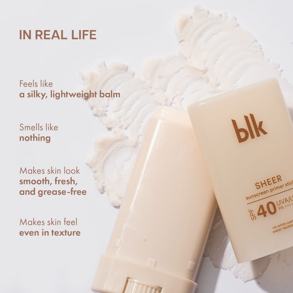 blk cosmetics Universal Sheer Sunscreen Primer Stick SPF40 UVA/UVB PA++++