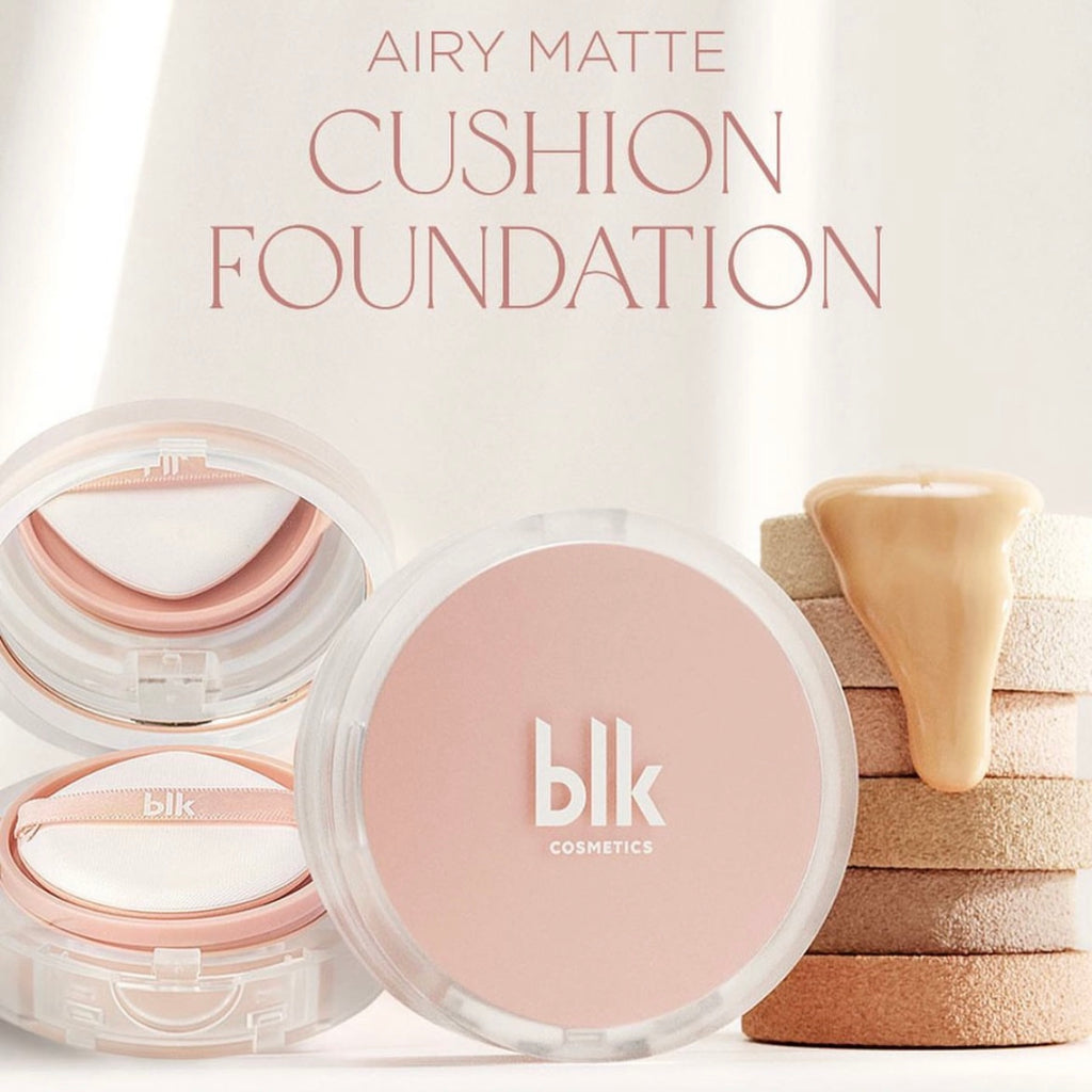 blk cosmetics Airy Matte Cushion Foundation SPF 15% Niacinamide