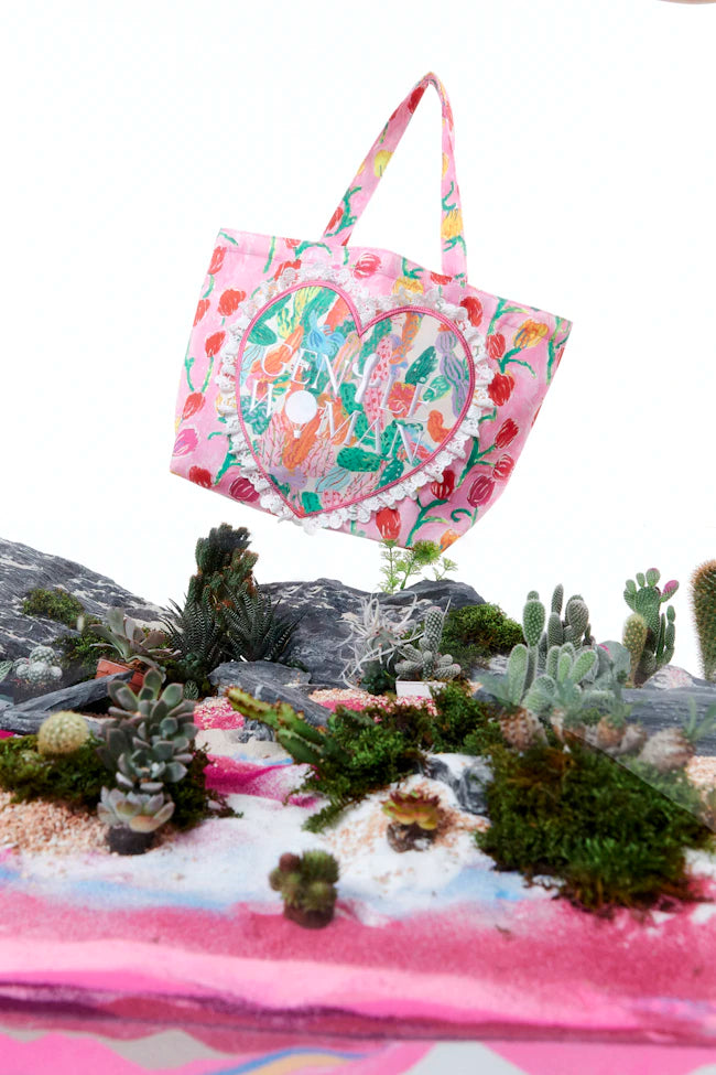 GENTLEWOMAN Tulip Heaven Bloom Heart Tote Bag - LOBeauty | Shop Filipino Beauty Brands in the UAE