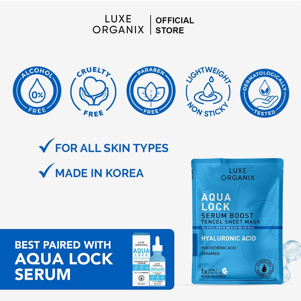 Aqua Lock Serum Boost Sheet Mask - LOBeauty | Shop Filipino Beauty Brands in the UAE