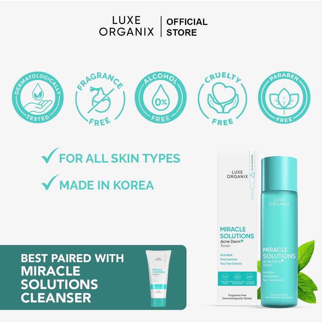 Miracle Solutions Acne Derm+ Toner - LOBeauty | Shop Filipino Beauty Brands in the UAE