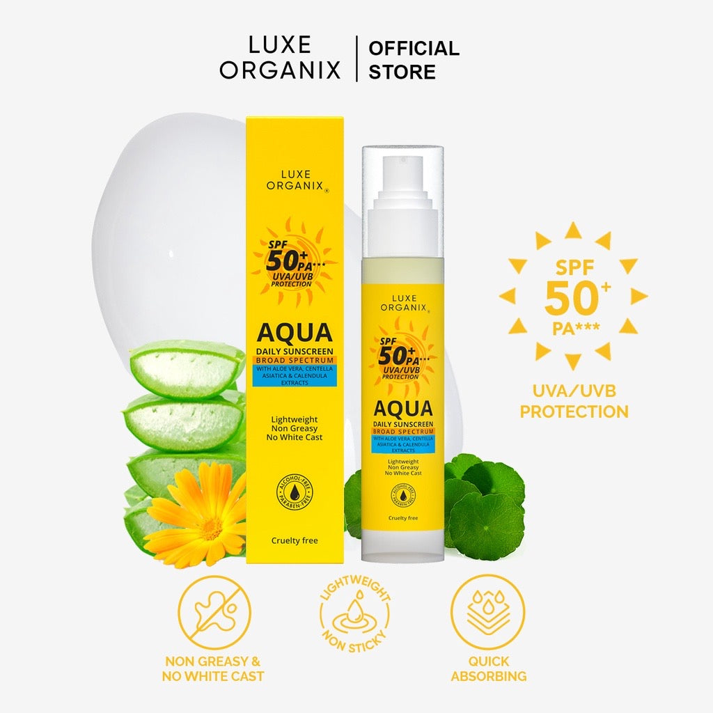 Aqua Daily Sunscreen with SPF 50+ PA*** UVA/UVB Protection - LOBeauty | Shop Filipino Beauty Brands in the UAE