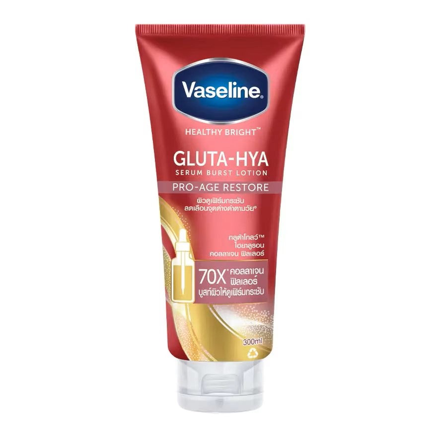 Vaseline Healthy Bright Gluta-Hya Serum Burst Lotion Pro-Age Restore 300ml