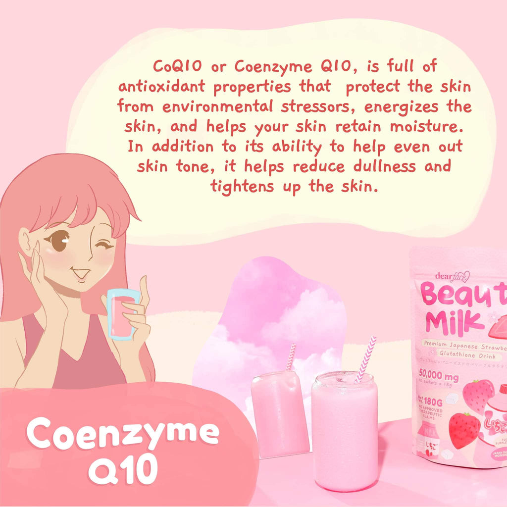 Dear Face Beauty Milk Premium Japanese Strawberry Glutathione Drink - LOBeauty | Shop Filipino Beauty Brands in the UAE