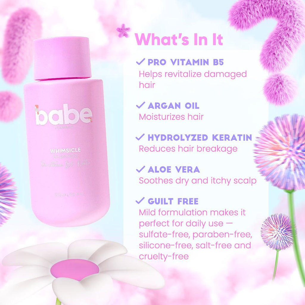 Babe Formula Whimsicle Pro Vitamin B5 + Keratin 250ml - LOBeauty | Shop Filipino Beauty Brands in the UAE