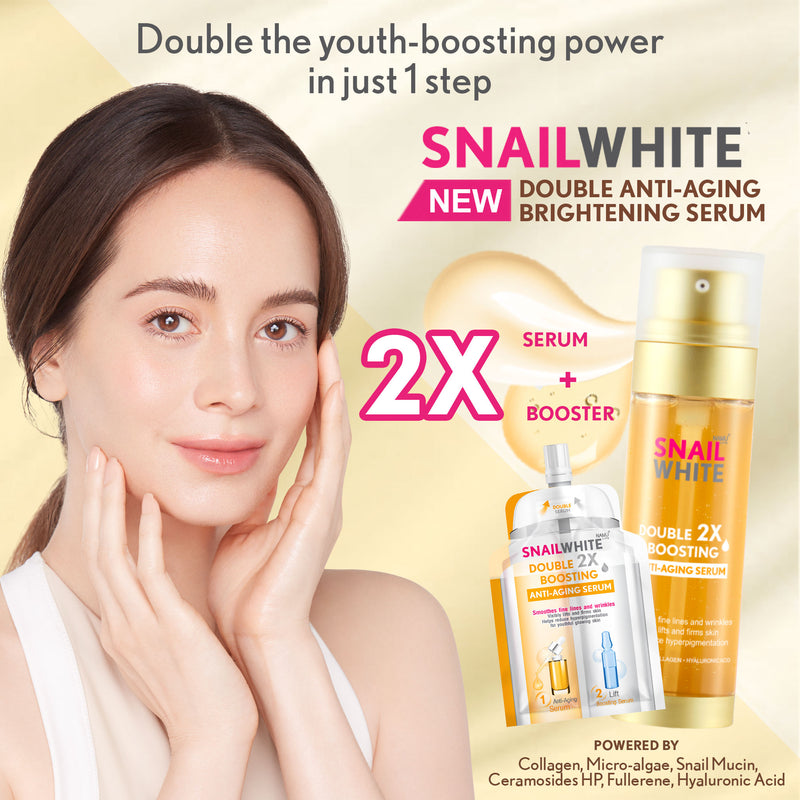 Snail White Double Boosting Anti-Aging Serum 40ml+40ml