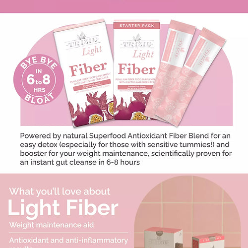 TRIZIE Light Fiber 3 Day (15g x 3 sachets) - LOBeauty | Shop Filipino Beauty Brands in the UAE