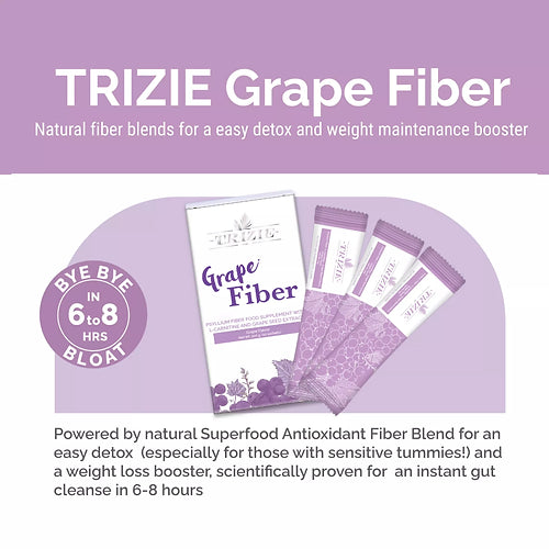 TRIZIE Grape Fiber 10 Day (20g x 10 sachets) - LOBeauty | Shop Filipino Beauty Brands in the UAE