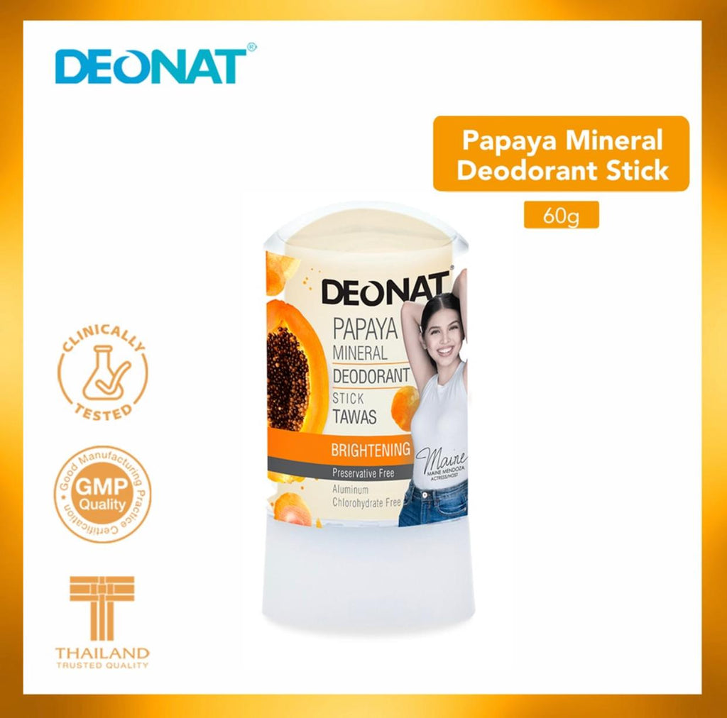 Deonat Papaya Mineral Deodorant Stick - LOBeauty | Shop Filipino Beauty Brands in the UAE