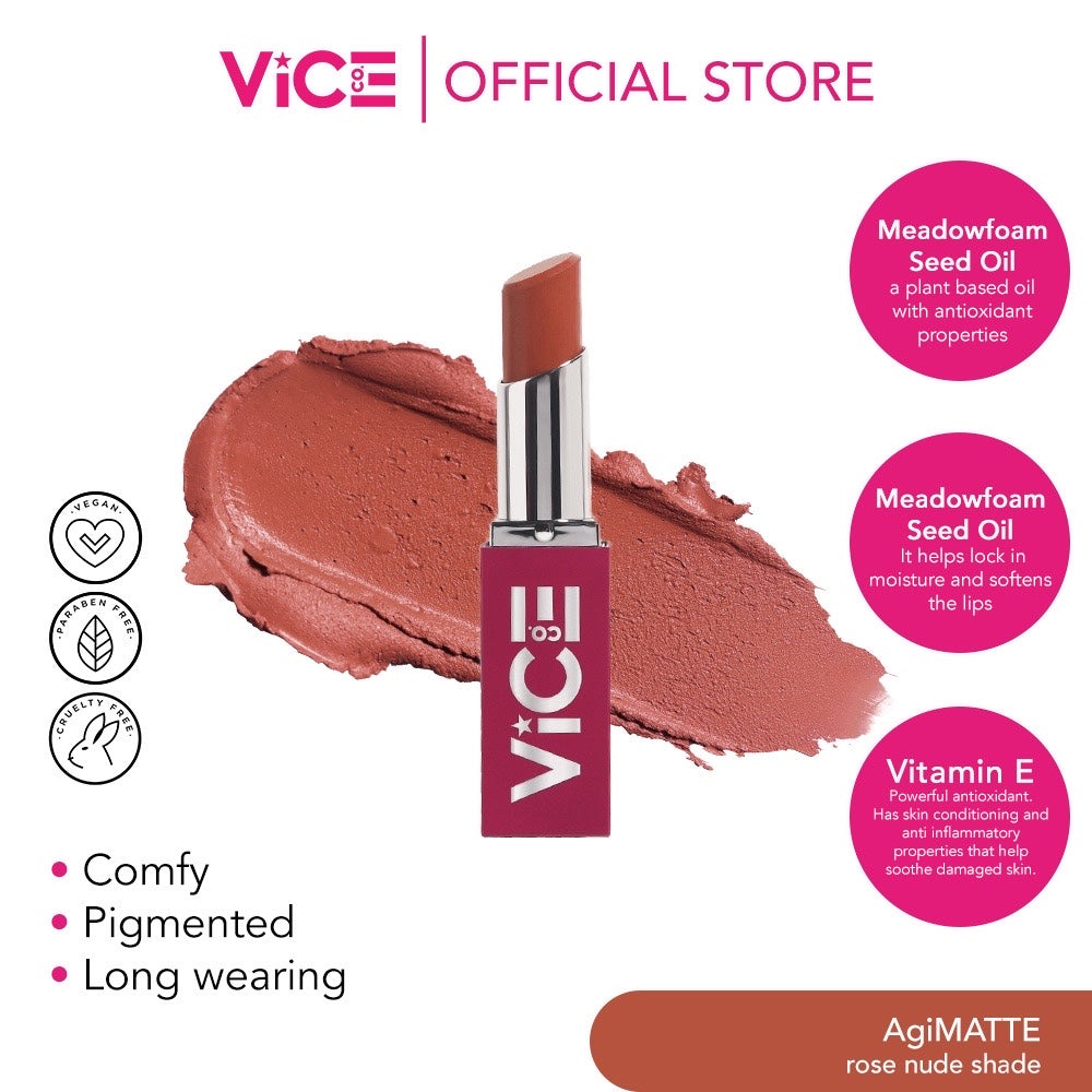 Vice Cosmetics Matte For All Flexi Matte Lipstick in AgiMATTE - LOBeauty | Shop Filipino Beauty Brands in the UAE