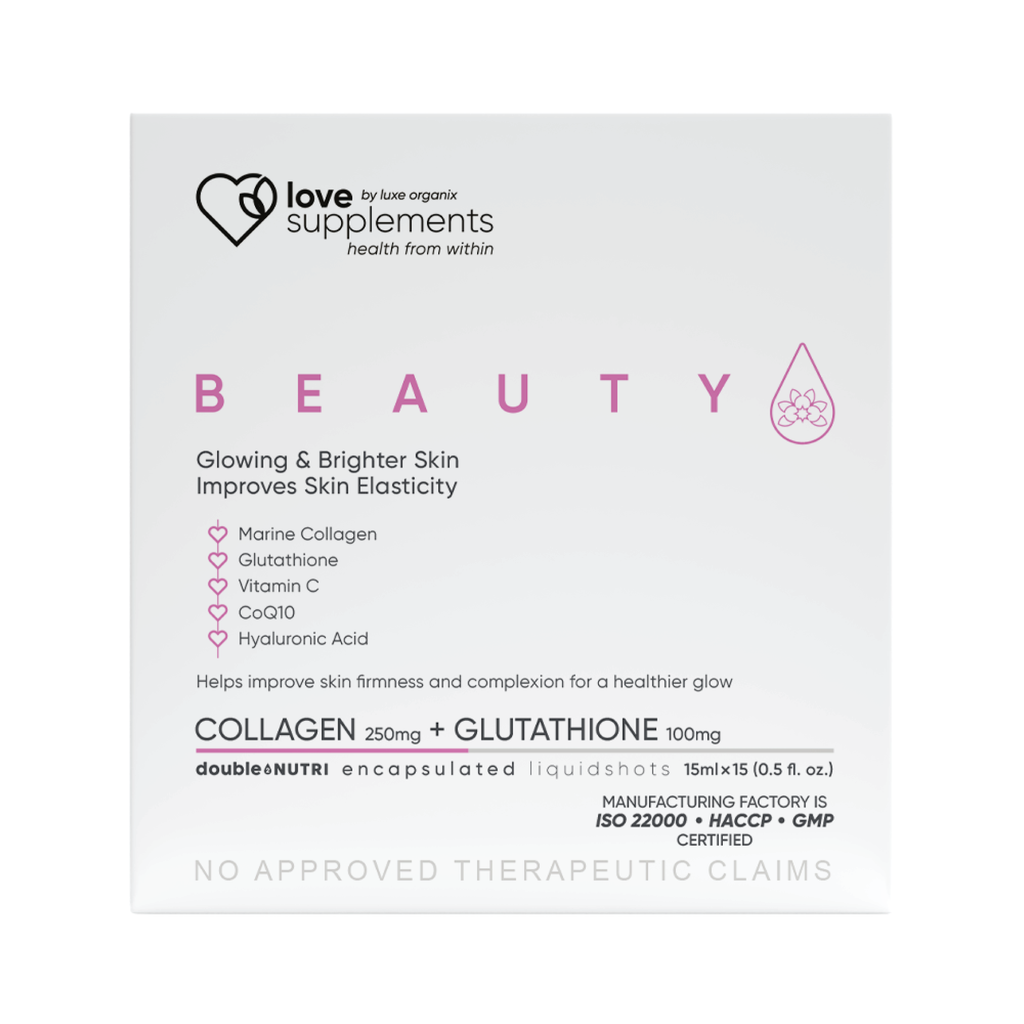 Love Supplement by Luxe Organix Beauty Liquidshot 15ml x 15pcs - LOBeauty | Shop Filipino Beauty Brands in the UAE