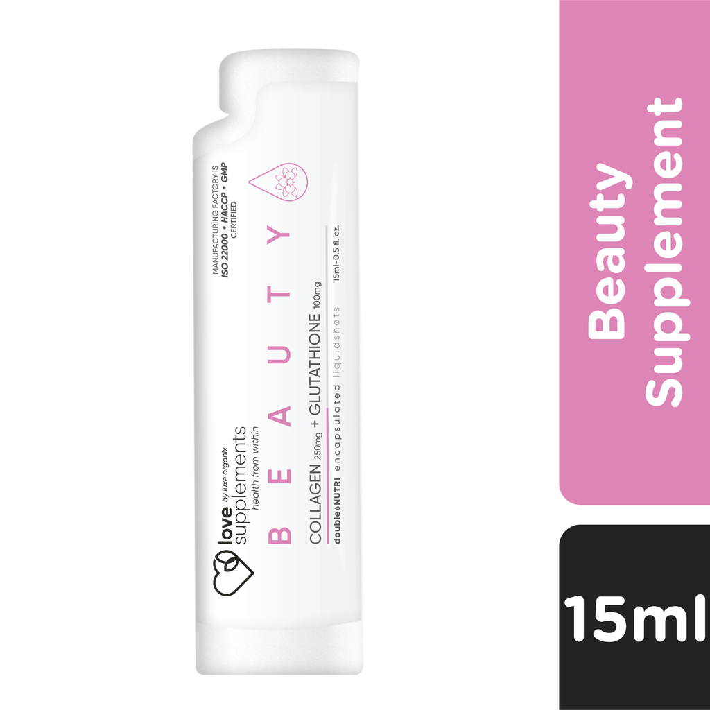 Love Supplement by Luxe Organix Beauty Liquidshot 15ml x 15pcs - LOBeauty | Shop Filipino Beauty Brands in the UAE