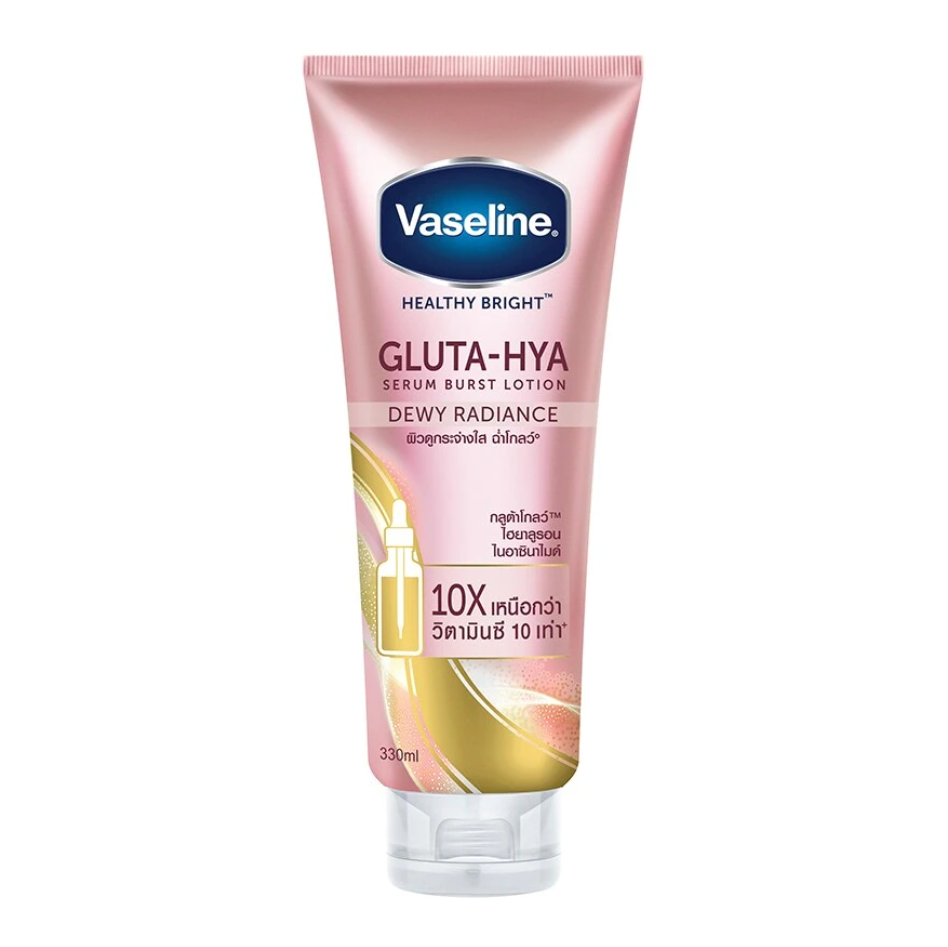 Vaseline Healthy Bright Gluta-Hya Serum Burst Lotion Dewy Radiance 330ml - LOBeauty | Shop Filipino Beauty Brands in the UAE