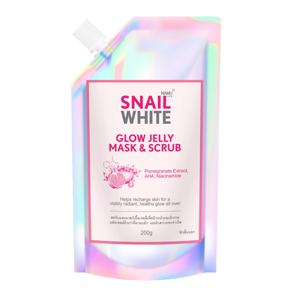 Snail White Glow Jelly Mask and Scrub