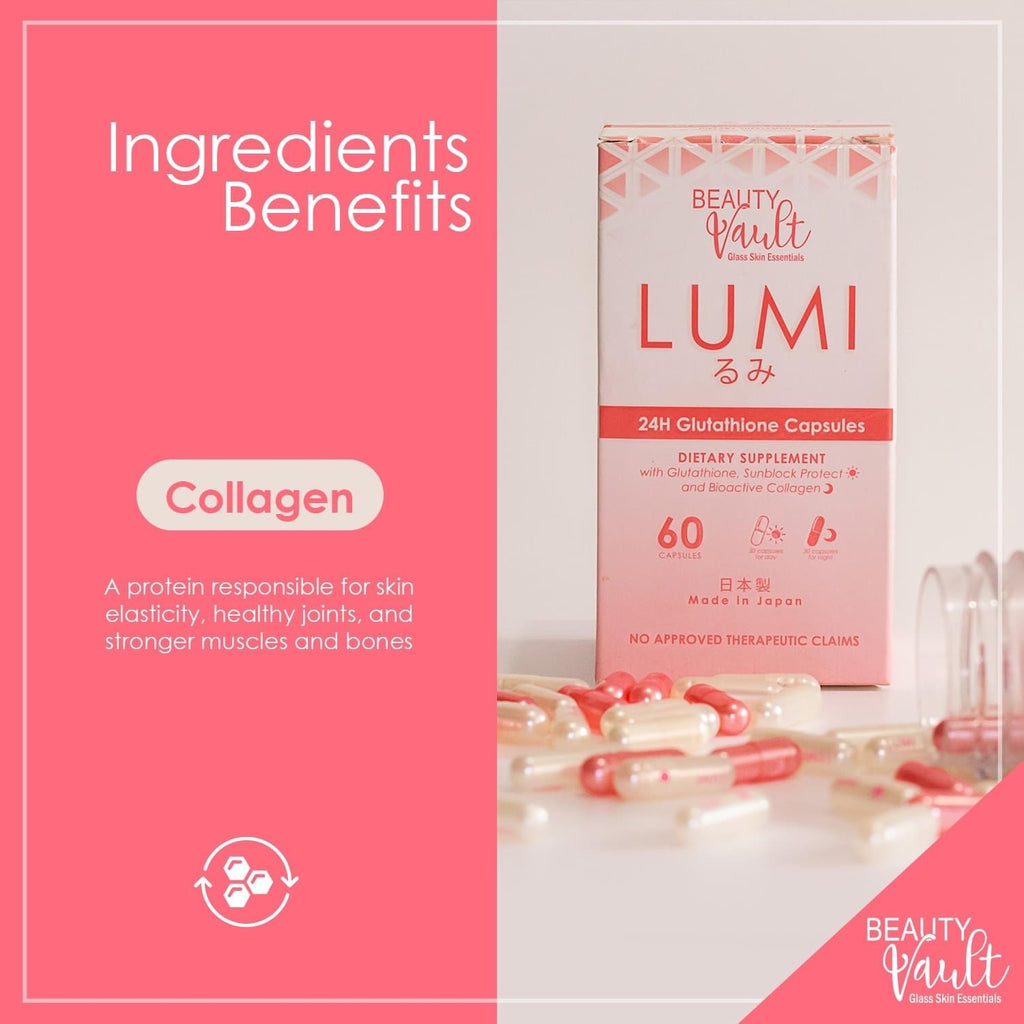 Lumi 24H Glutathione 60Caps by Beauty Vault - LOBeauty | Shop Filipino Beauty Brands in the UAE