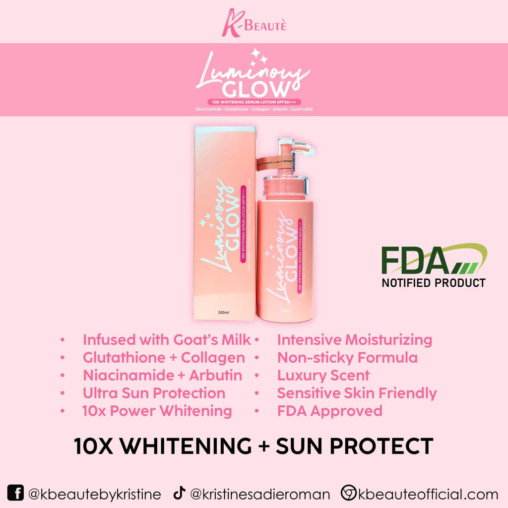 K-Beautè Luminous Glow 10x Whitening Serum Lotion SPF30+++ - LOBeauty | Shop Filipino Beauty Brands in the UAE
