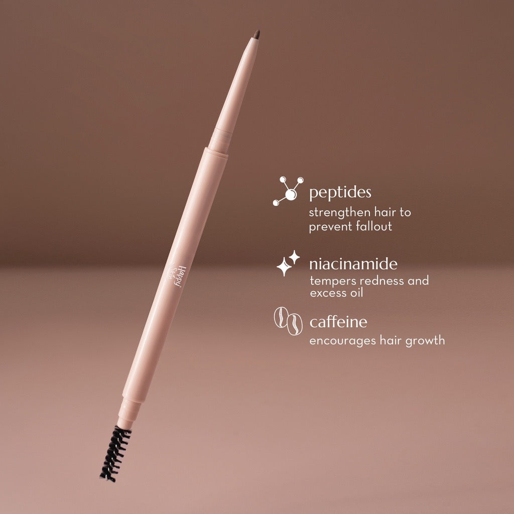 Happy Skin Holy Grail Microtip Brow Pencil + Brush in Natural Brown - LOBeauty | Shop Filipino Beauty Brands in the UAE
