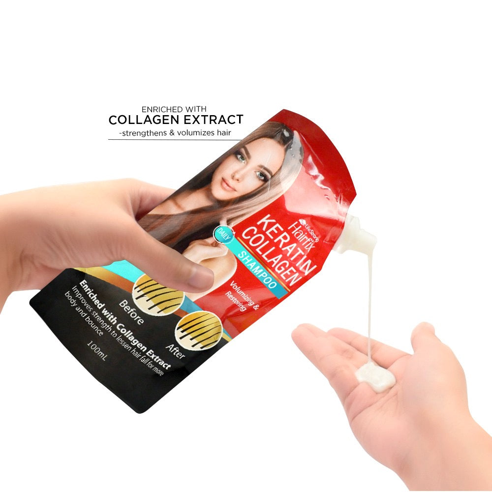 Hairfix Keratin Collagen Shampoo 100ml - LOBeauty | Shop Filipino Beauty Brands in the UAE