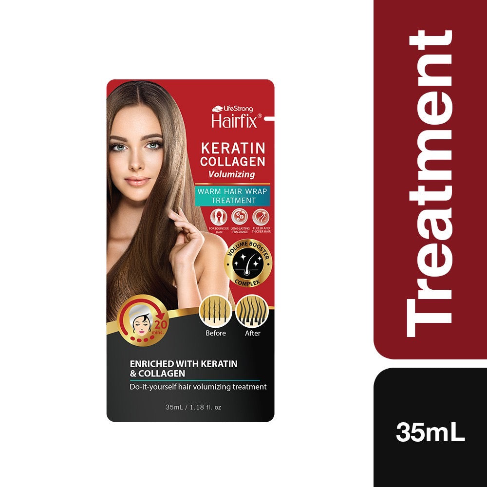 Hairfix Keratin Collagen Volumizing Warm Hair Wrap Treatment 35ml