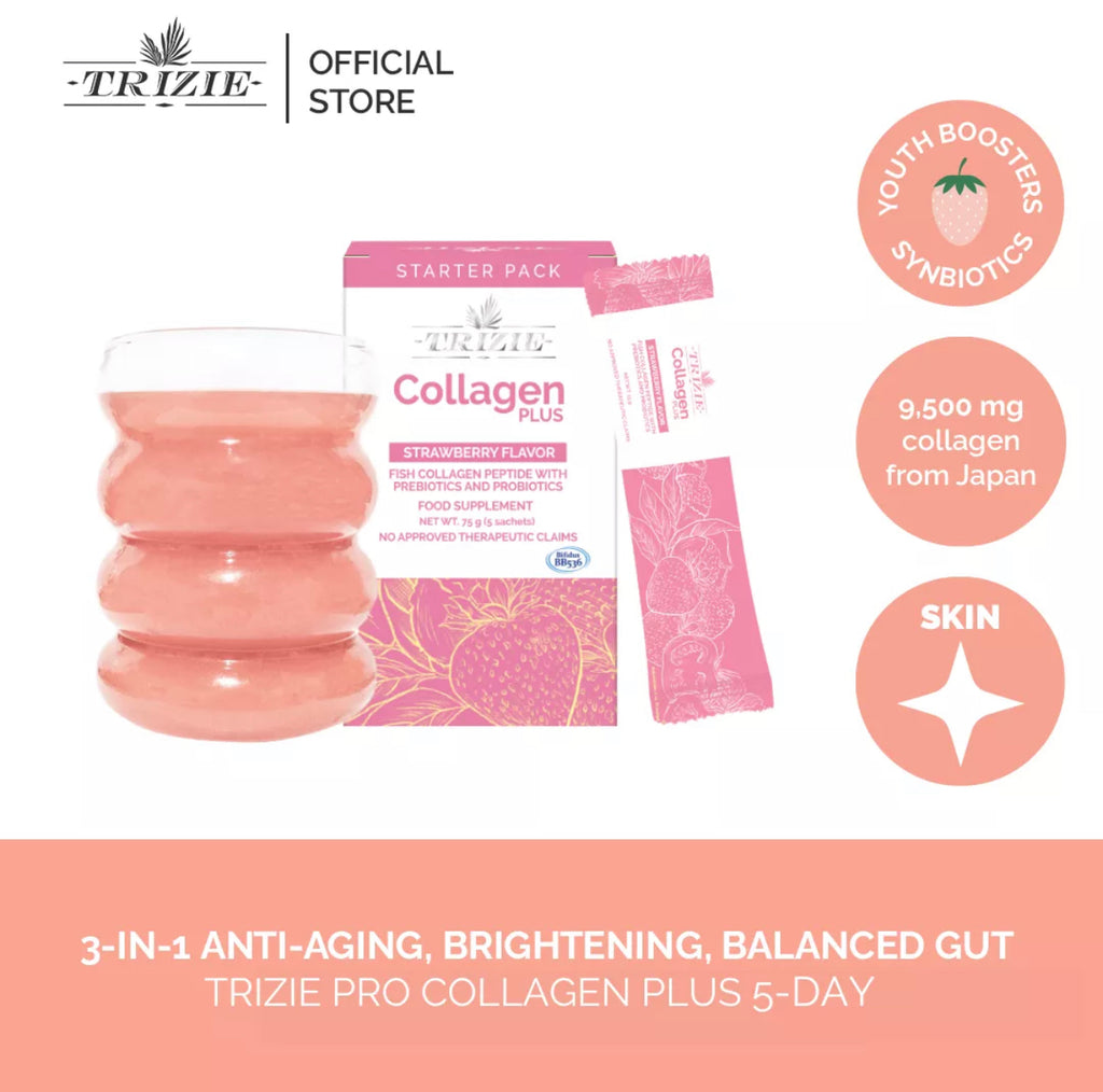 TRIZIE PRO Collagen Plus Probiotics and Vitamin C Starter Pack (15g x 5 sachets) - LOBeauty | Shop Filipino Beauty Brands in the UAE