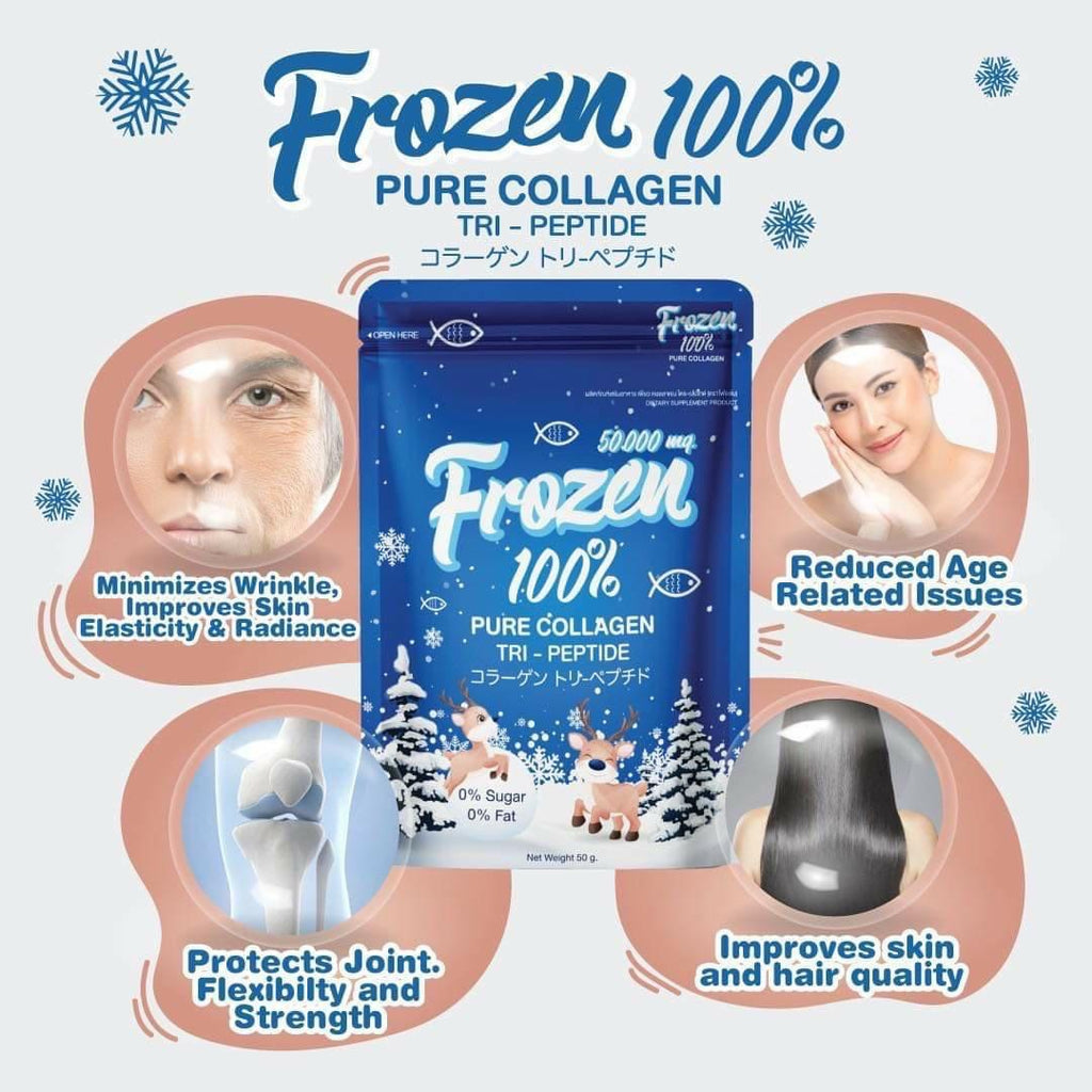 100% Pure Collagen Tri-Peptide Powder (50,000mg) by Gluta Frozen
