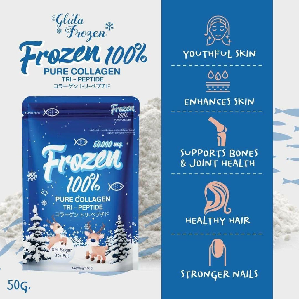 100% Pure Collagen Tri-Peptide Powder (50,000mg) by Gluta Frozen