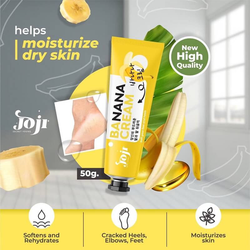 Joji Secret Young Soft Your Feet and Heels Banana Cream 50g - LOBeauty | Shop Filipino Beauty Brands in the UAE