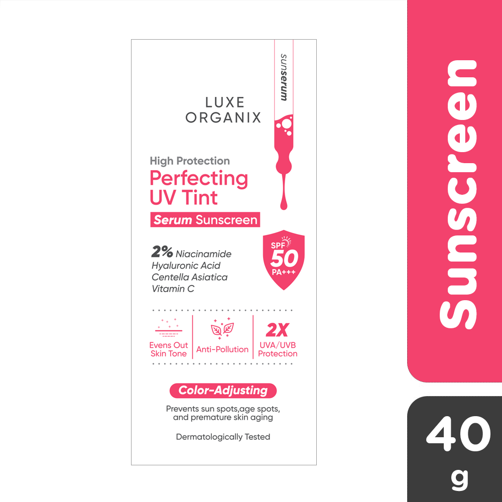 Luxe Organix Perfecting UV Tint Color-Adjusting Serum Sunscreen SPF50 PA+++ - LOBeauty | Shop Filipino Beauty Brands in the UAE