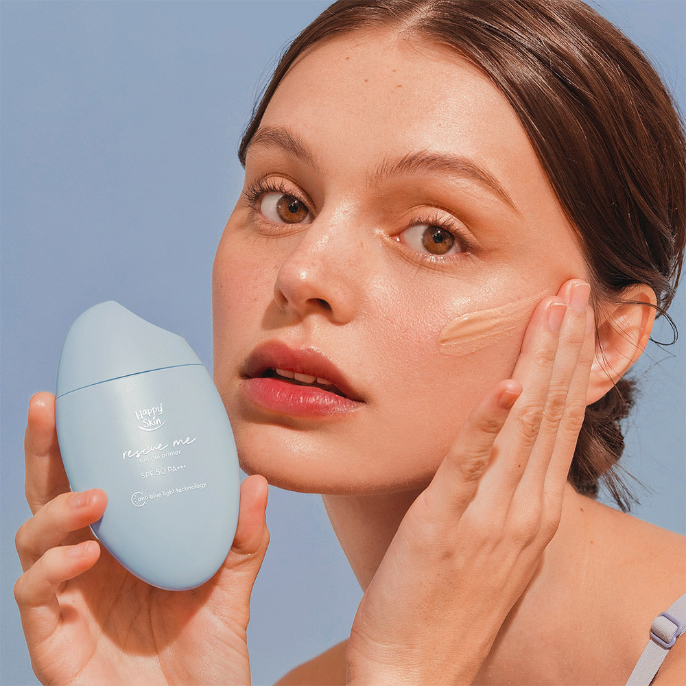 Happy Skin Rescue Me Sun Gel Primer SPF 50 PA+++ with Anti-Bluelight Technology - LOBeauty | Shop Filipino Beauty Brands in the UAE