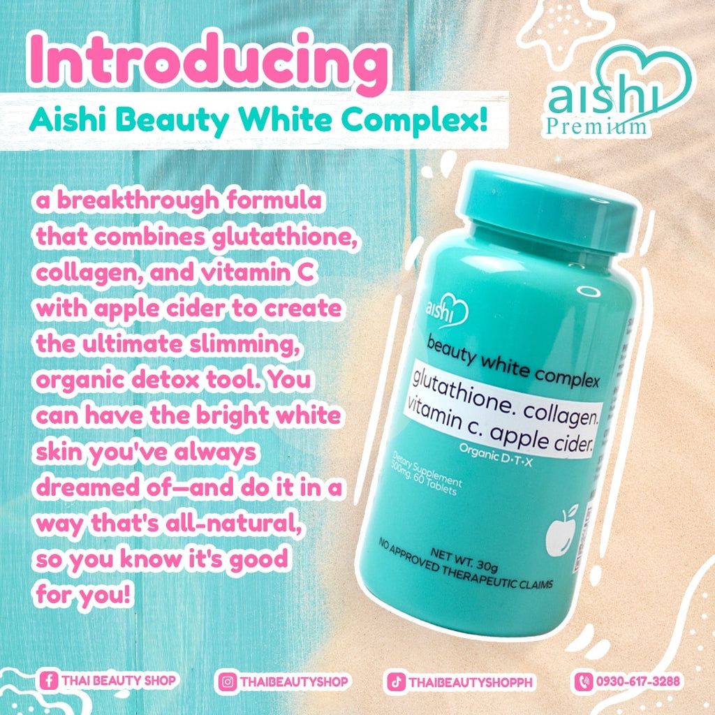 Aishi Beauty White Complex (Slimming and Whitening Supplement) - LOBeauty | Shop Filipino Beauty Brands in the UAE
